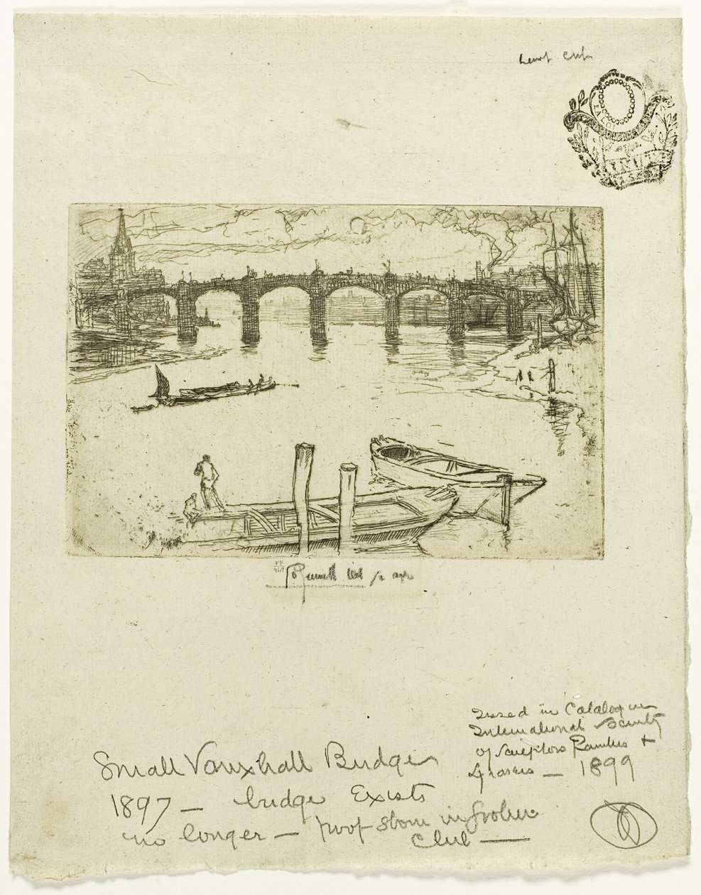 Ponte Vauxhall de Joseph Pennell