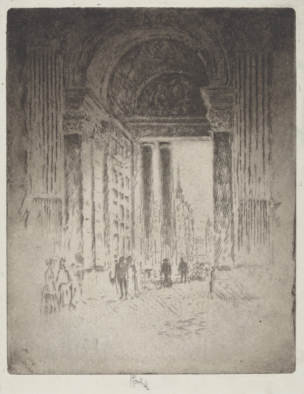 Porta Oeste, São Paulo de Joseph Pennell