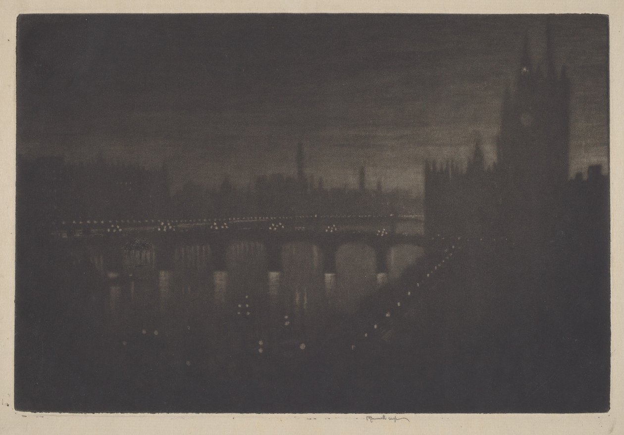 Westminster, ao entardecer de Joseph Pennell