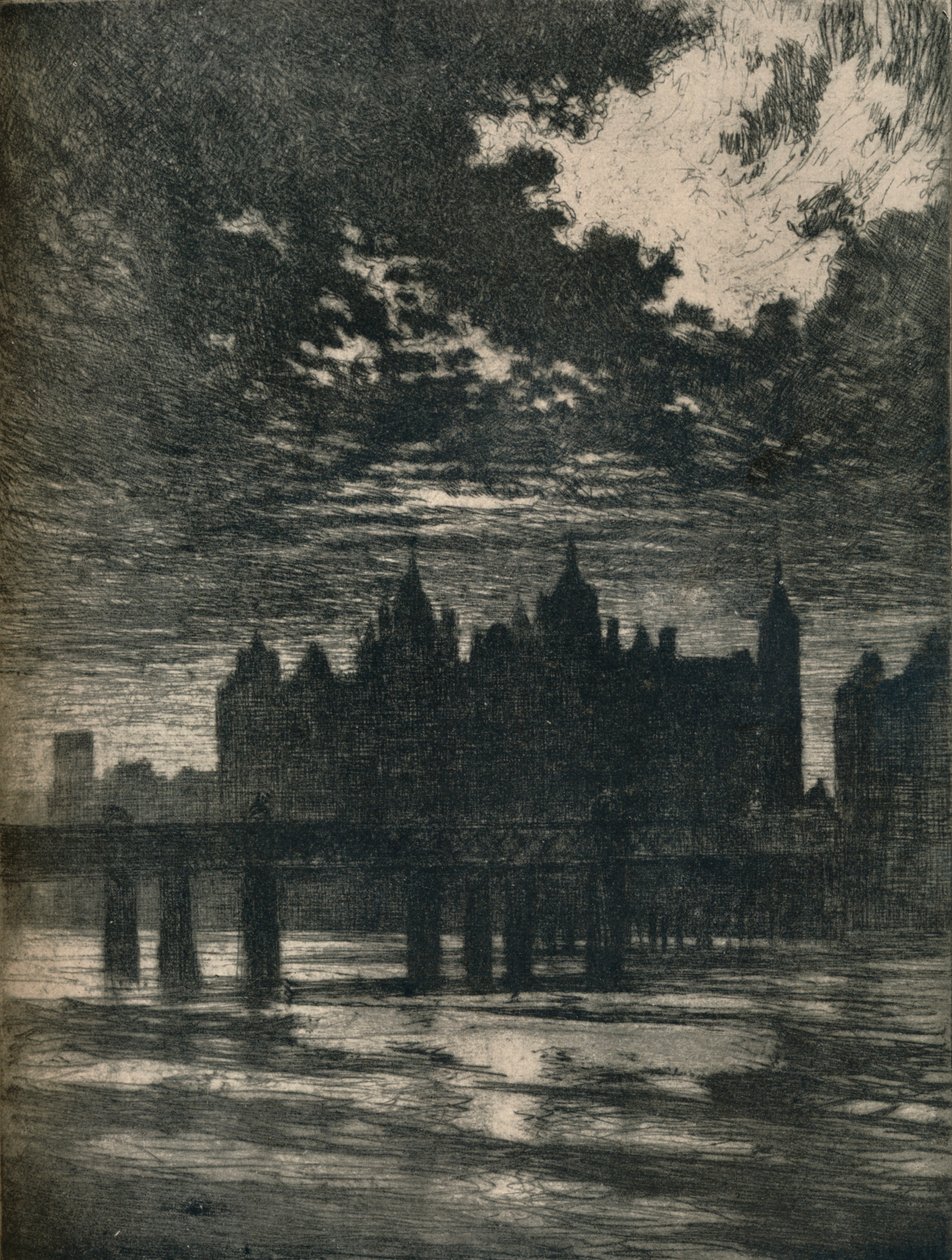 Whitehall Court, 1903. 1906-7 de Joseph Pennell