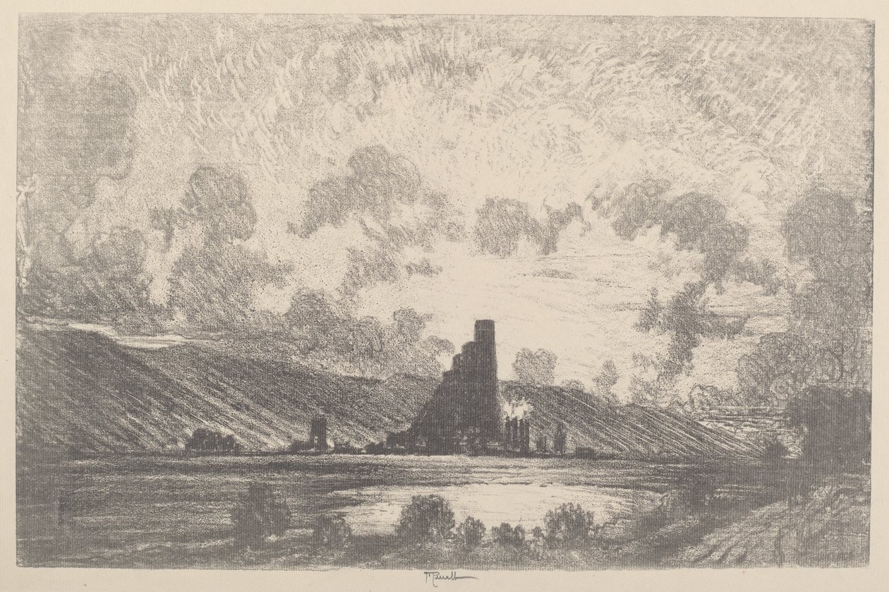 Castelos de trabalho, Wilkesbarre, 1910. de Joseph Pennell