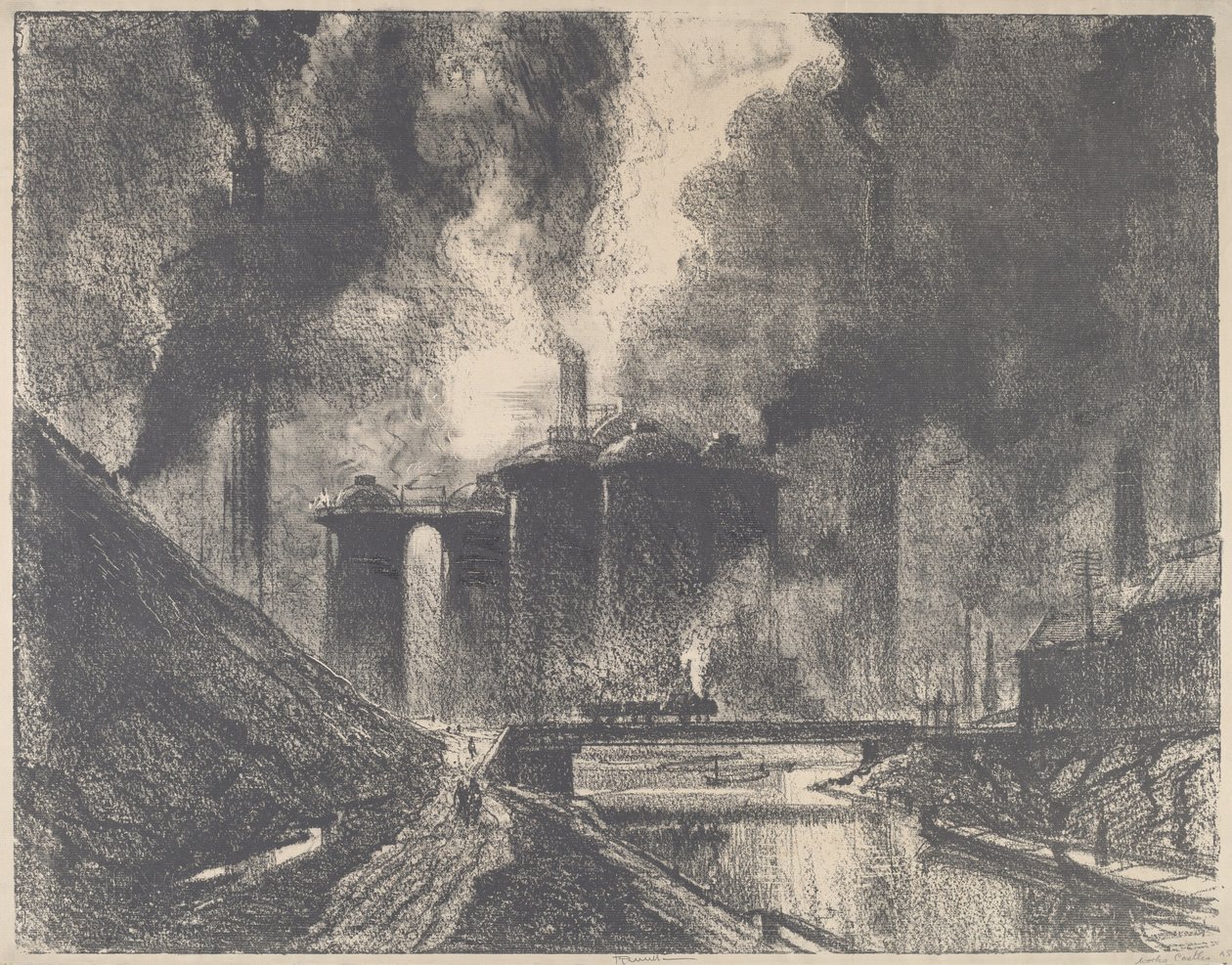 Castelos de Trabalho, Wolverhampton, 1912. de Joseph Pennell