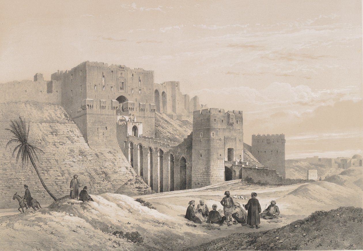 48. Castelo de Aleppo, 1843. de Joseph Philibert Girault De Prangey
