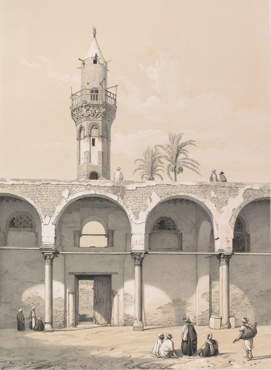 4. Mesquita de Amrou, Kairo, 1843. de Joseph Philibert Girault De Prangey