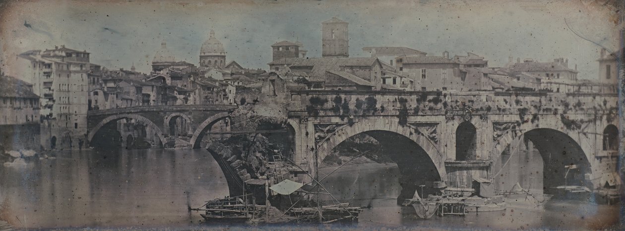 Ponte Rotto Pons Aemilius, Roma, 1842 de Joseph Philibert Girault De Prangey