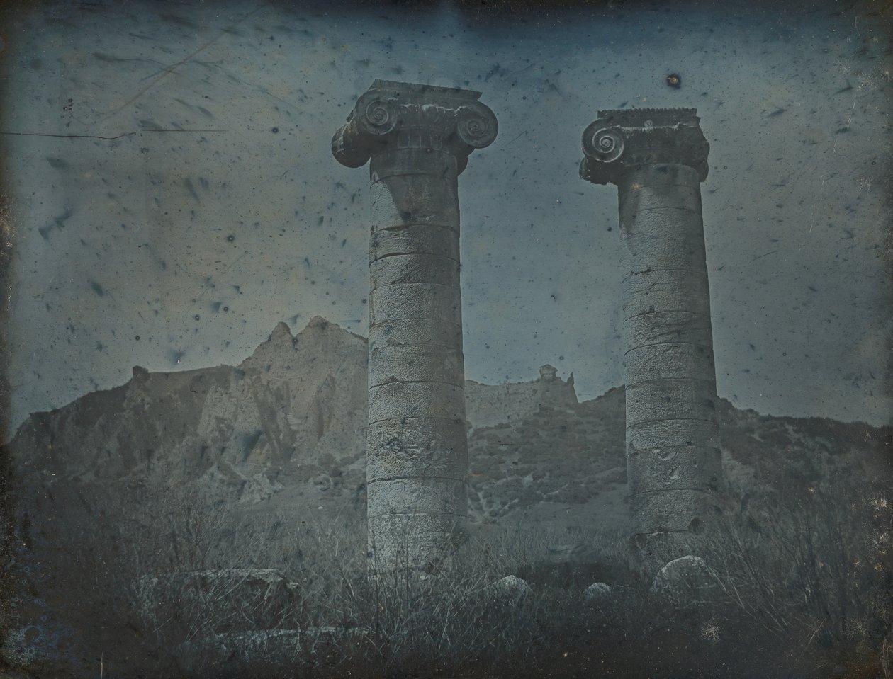 Templo de Artemis, Sardis, 1843. de Joseph Philibert Girault De Prangey