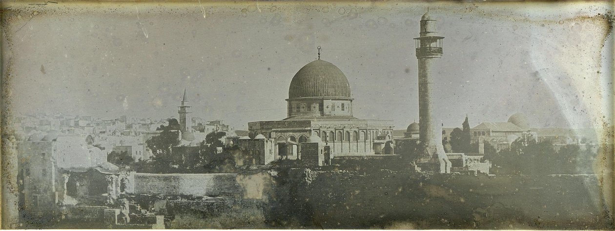 Jerusalém: Esplanada do Templo de Salomão, Cúpula da Rocha de Joseph Philibert Girault De Prangey