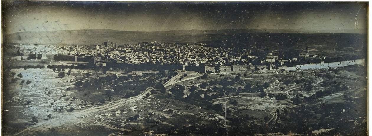 Jerusalém: vista panorâmica de Joseph Philibert Girault De Prangey
