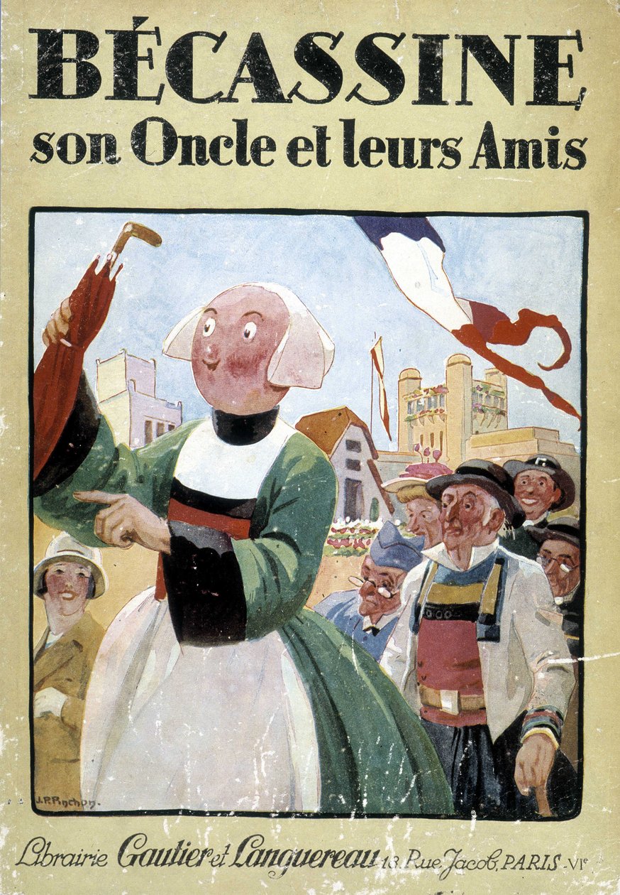 Capa do livro "Becassine, son uncle et leurs amis", edições gautier Langereau (1926). de Joseph Porphyre Pinchon