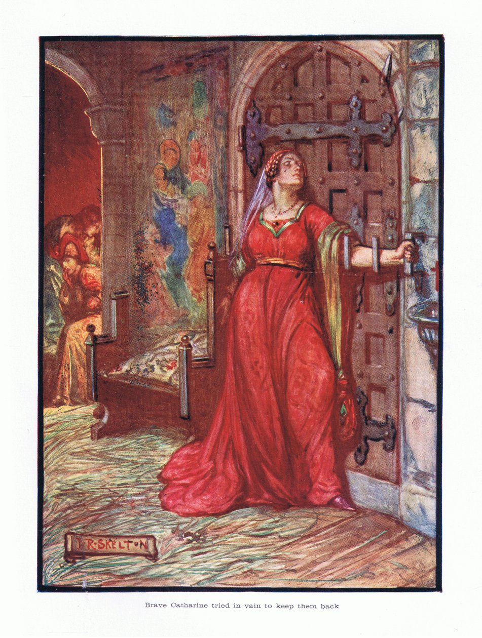 A brava Catherine tentou em vão impedi-los, 1910 de Joseph Ratcliffe Skelton
