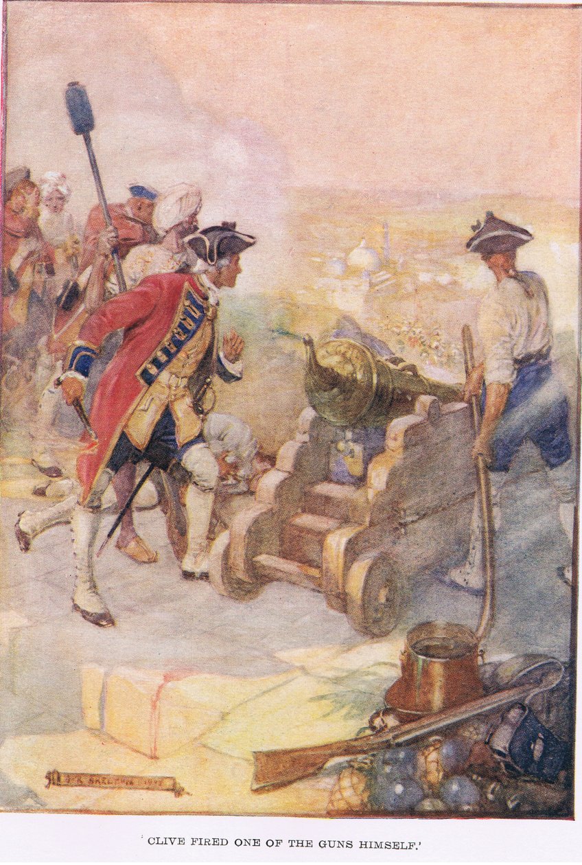 Clive demitiu um dos canhões de Joseph Ratcliffe Skelton