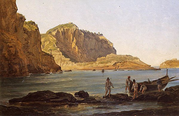 Posillipo (óleo sobre painel) de Joseph Rebell