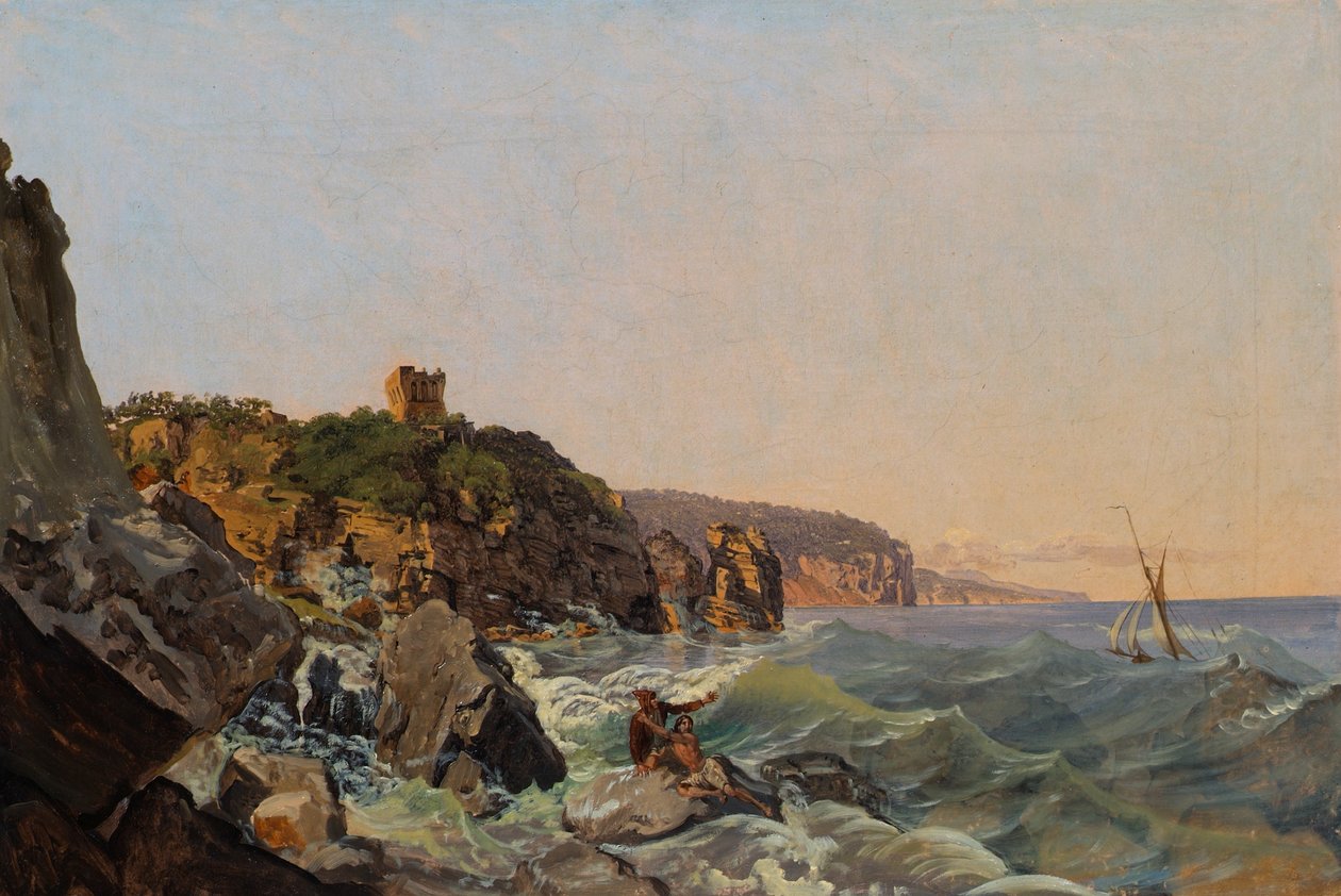 Naufrágio na costa de Nápoles de Joseph Rebell