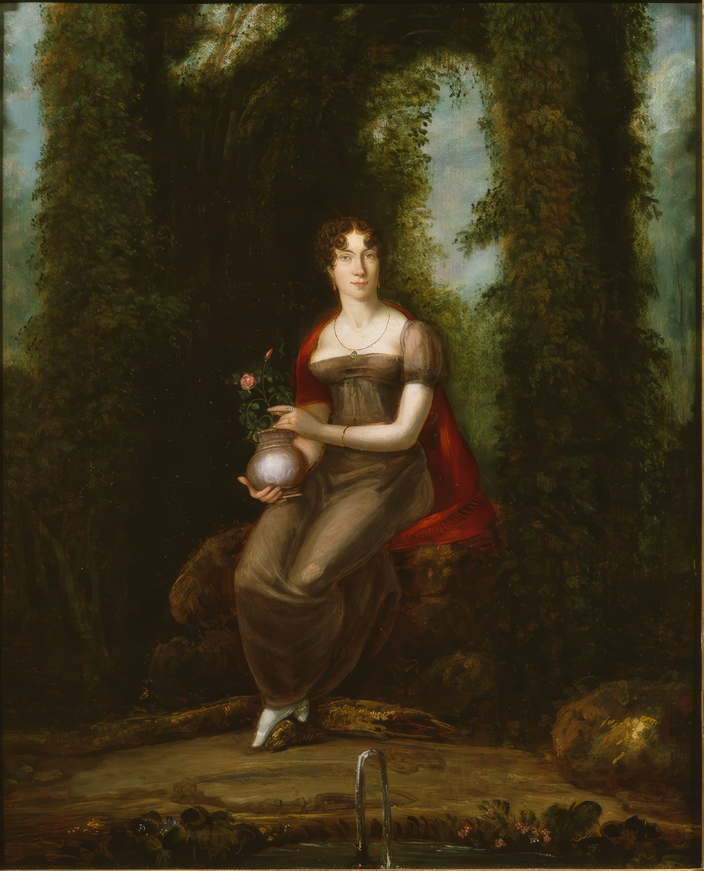 Retrato feminino, também interpretado como retrato de Madame de Staël de Joseph Reinhart