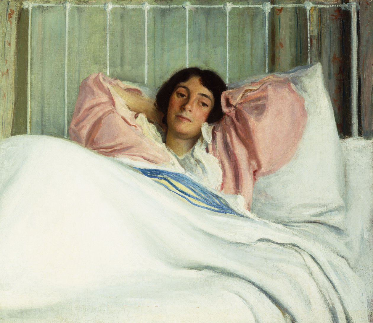 Retrato da esposa do artista Edith, de Joseph Rodefer De Camp