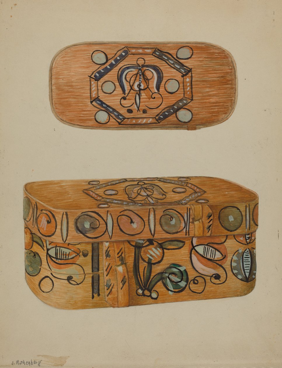Pai. Caixa Alemã, c. 1937. de Joseph Rothenberg