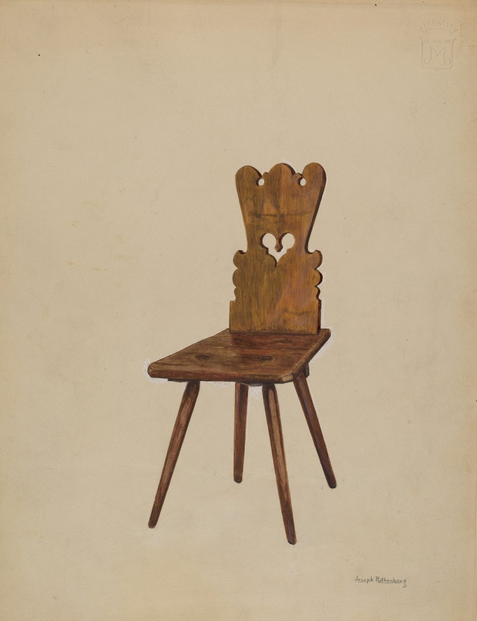 Cadeira lateral, 1936. de Joseph Rothenberg