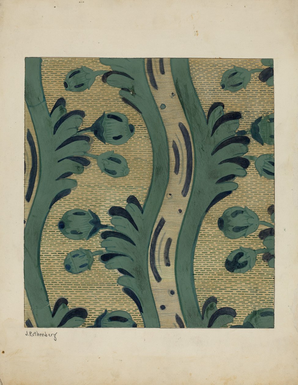 Papel de parede, c. 1937. de Joseph Rothenberg