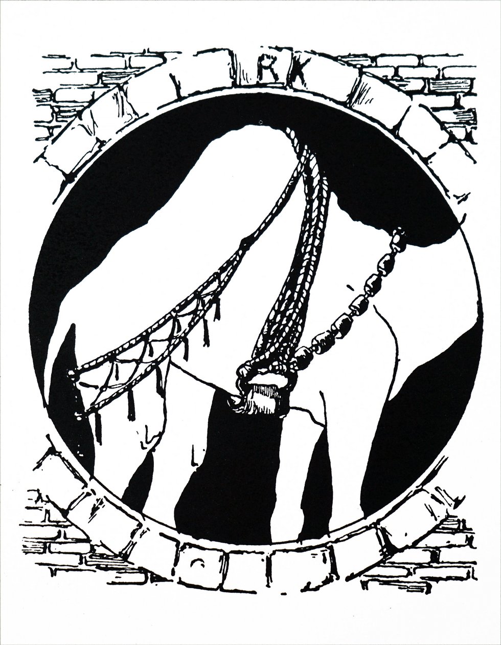 Ilustração representando um camelo de Rudyard Kipling (gravura) de Joseph Rudyard Kipling