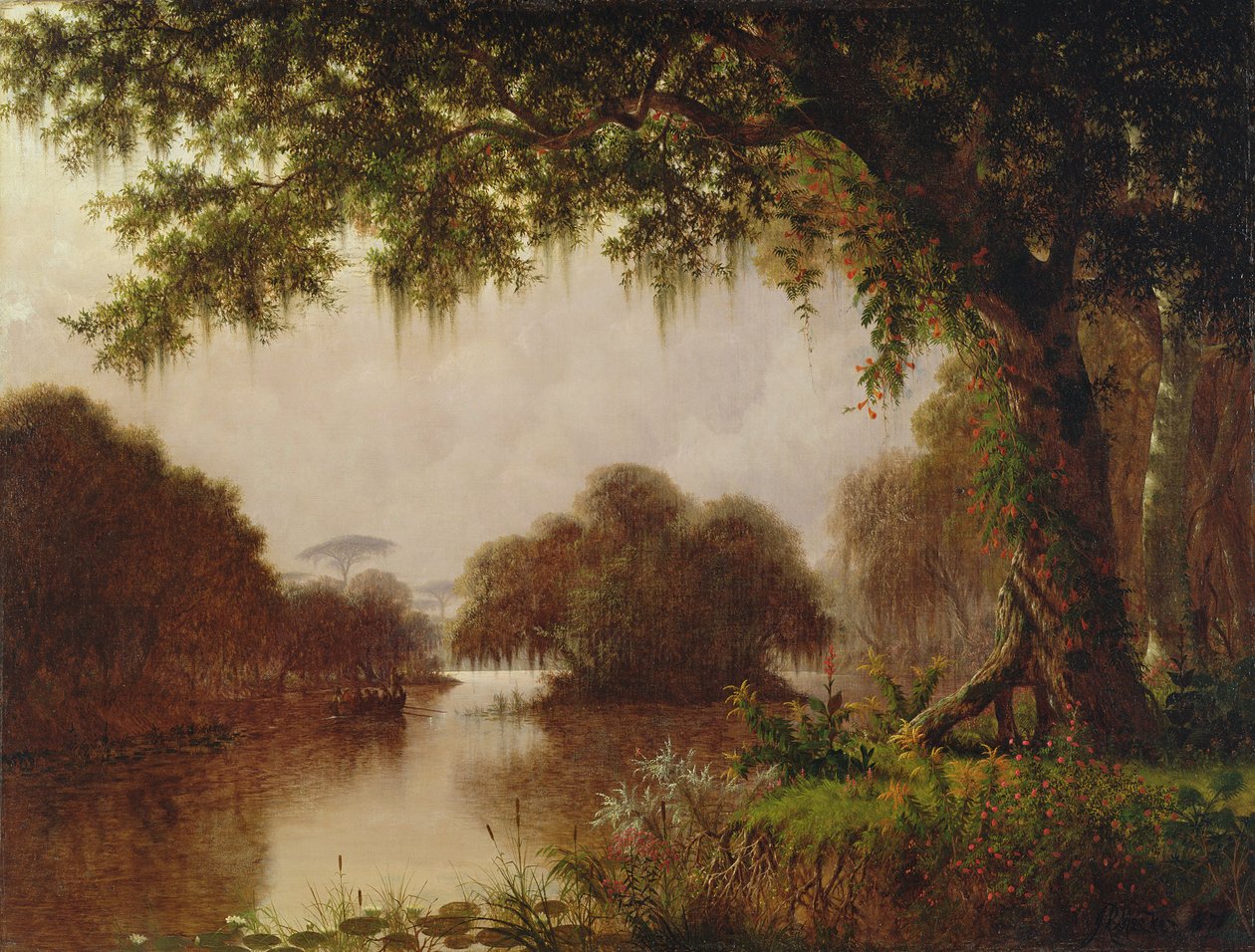 Pântano no Mississippi, 1871 de Joseph Rusling Meeker