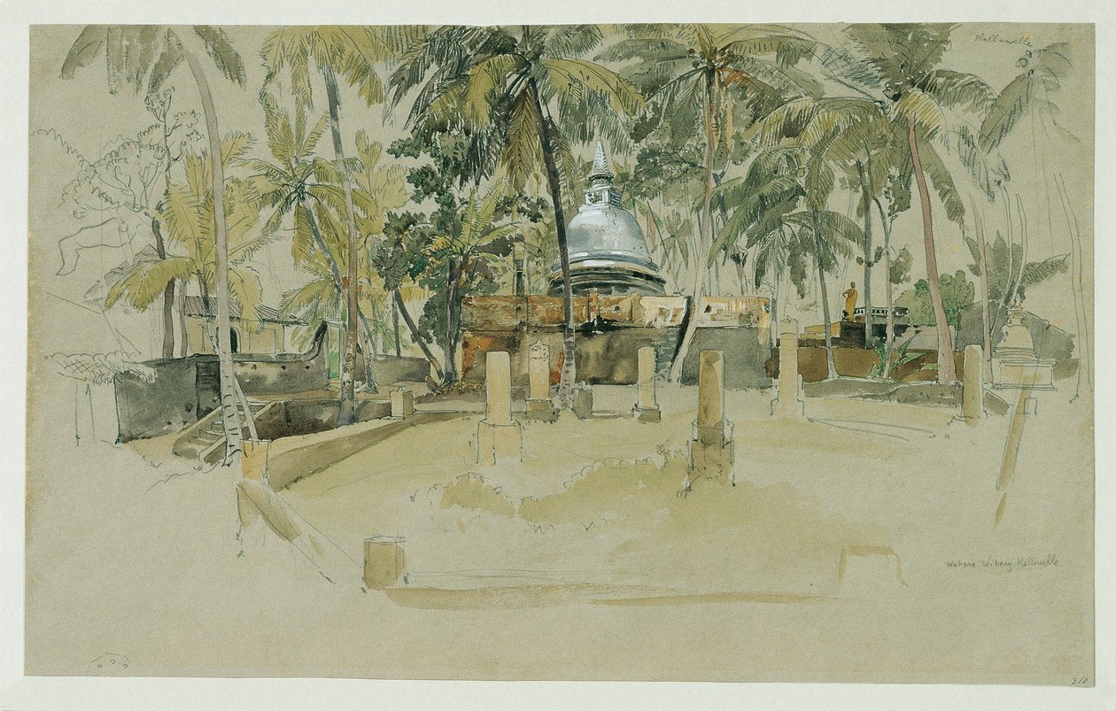 Templo budista no Ceilão (Sri Lanka) de Joseph Selleny