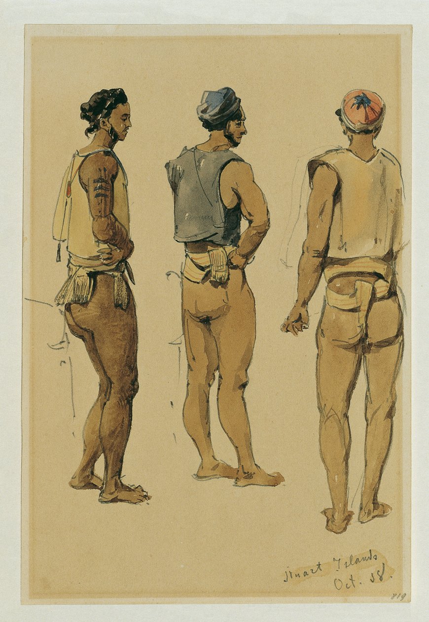 Povo indígena da Ilha Stewart (Ilha Stewart) de Joseph Selleny