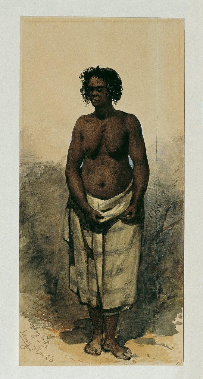 Mulher aborígene de Wollongong (Wollongong), Austrália de Joseph Selleny