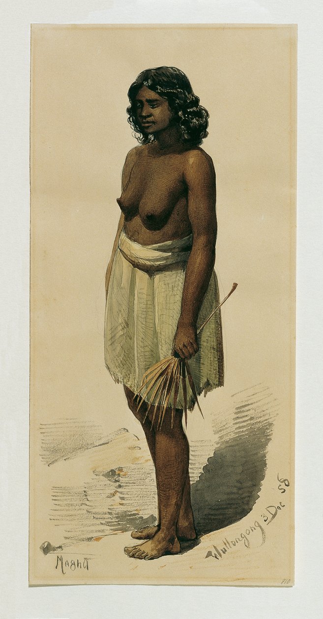 Menina nativa de Woolongong (Wollongong), Austrália de Joseph Selleny
