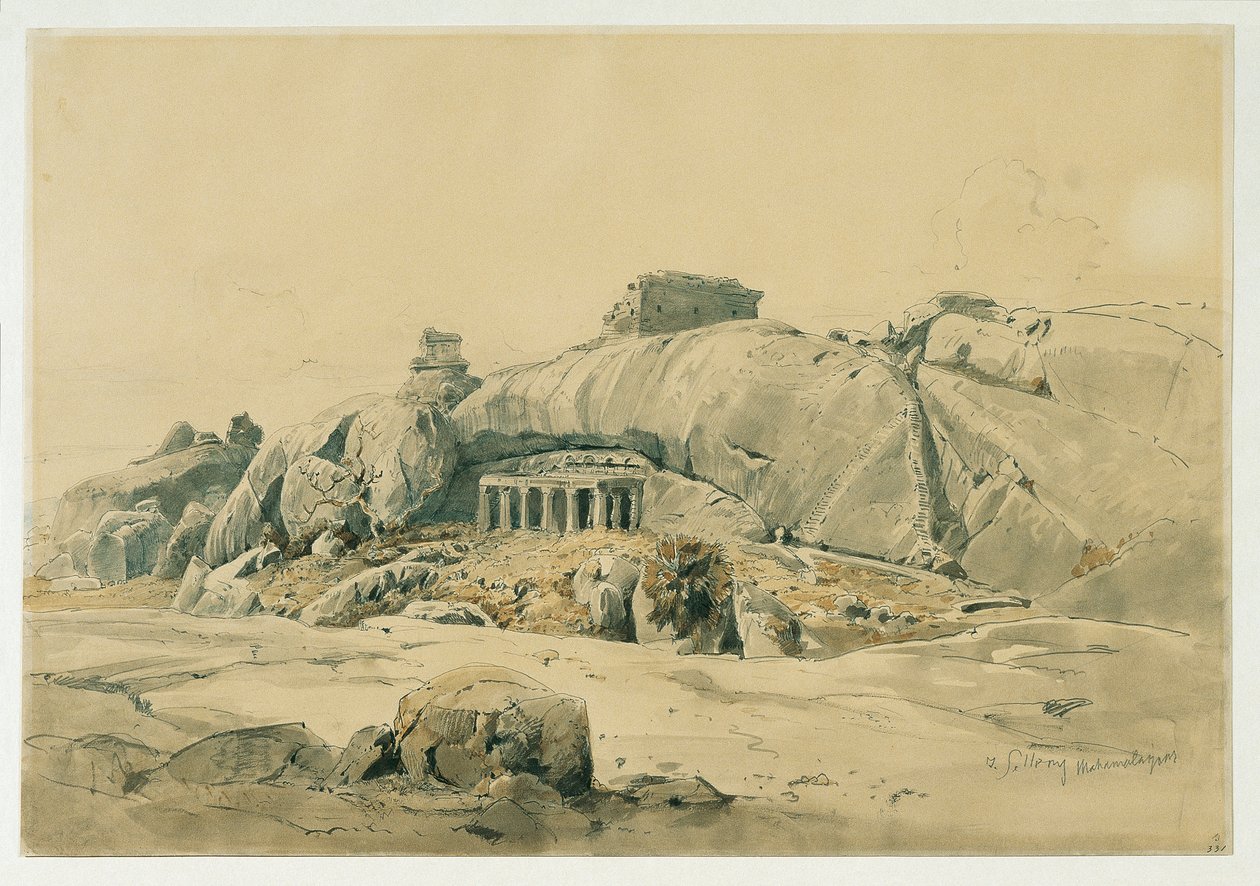 Templo rochoso de Mamallapuram (Mahamaleipur), Índia de Joseph Selleny