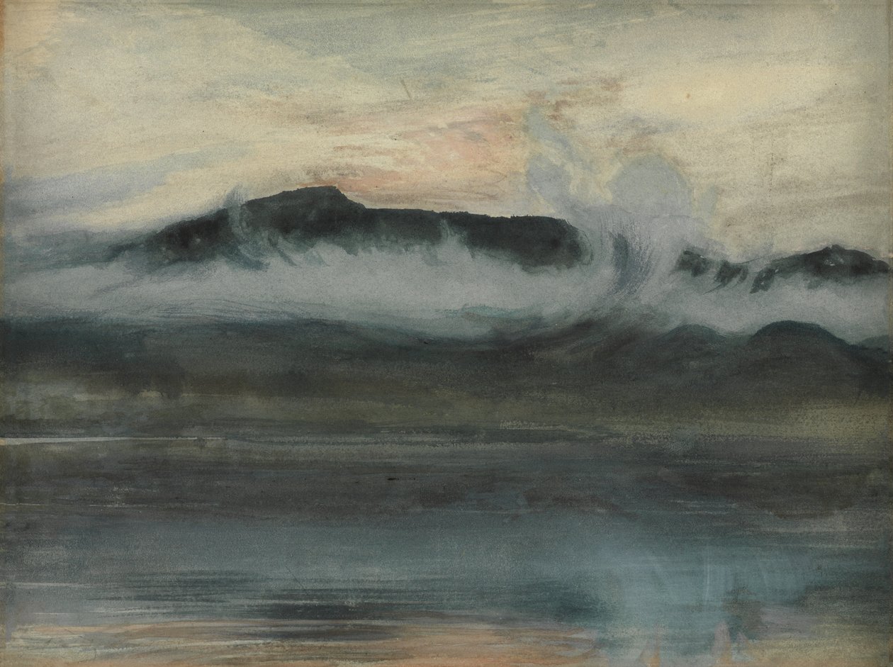 Coniston & Old Man (Aquarela) de Joseph Severn