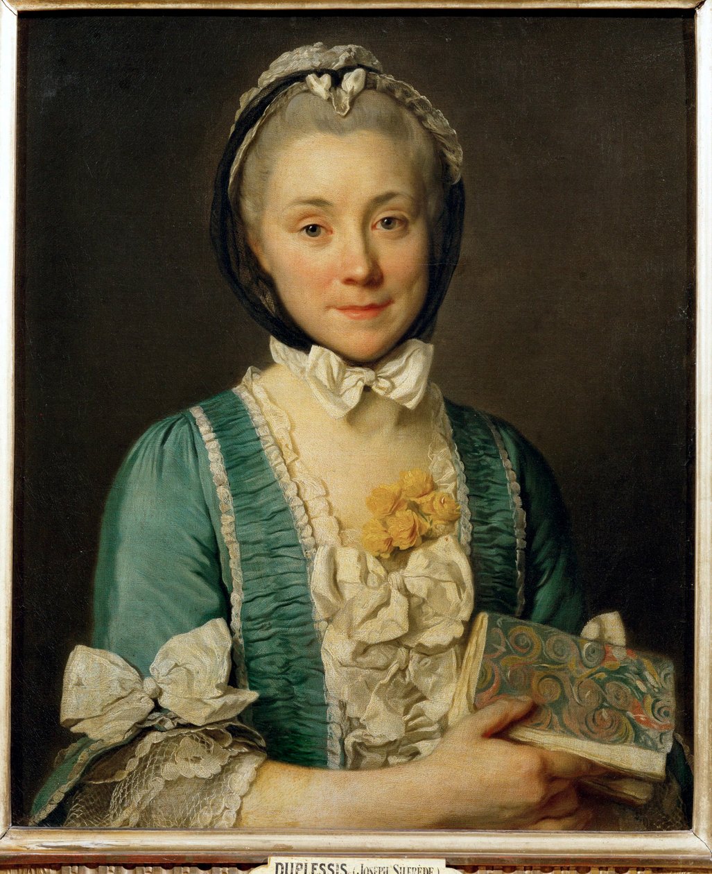 Madame Lenoir, mãe de Alexandre Lenoir, fundador do Museu dos Mimentos Franceses ... de Joseph Siffred Duplessis