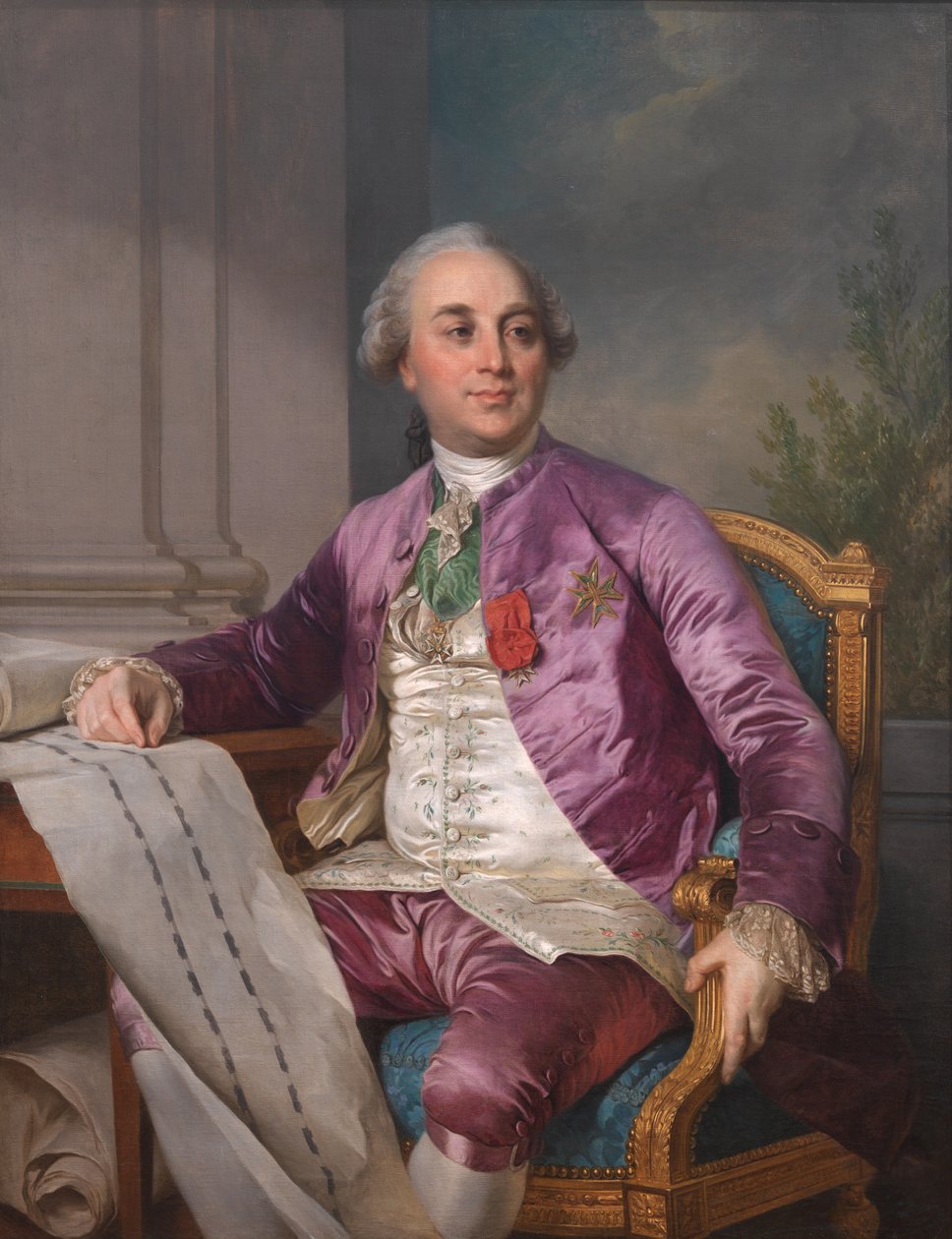 Retrato de Charles-Claude Flahaut de la Billarderie conde de Angiviller (1730-1809) de Joseph Siffred Duplessis