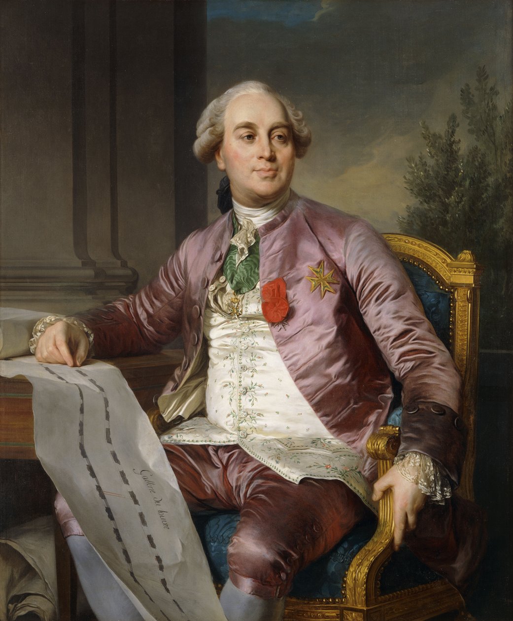 Retrato de Charles-Claude de Flahaut de la Billarderie, conde d "Angiviller de Joseph Siffred Duplessis