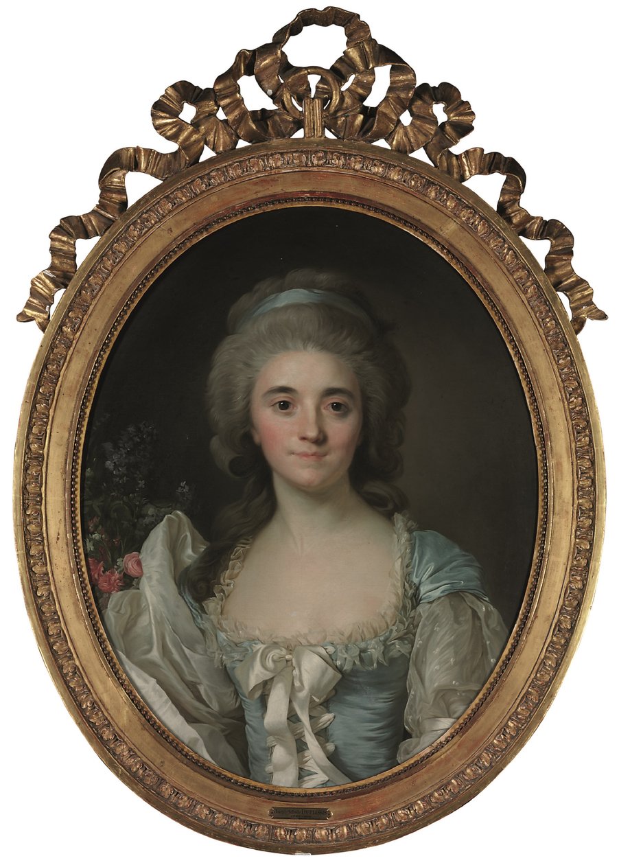 Retrato da Condessa de Provença (1753-1810) (óleo sobre tela) de Joseph Siffred Duplessis
