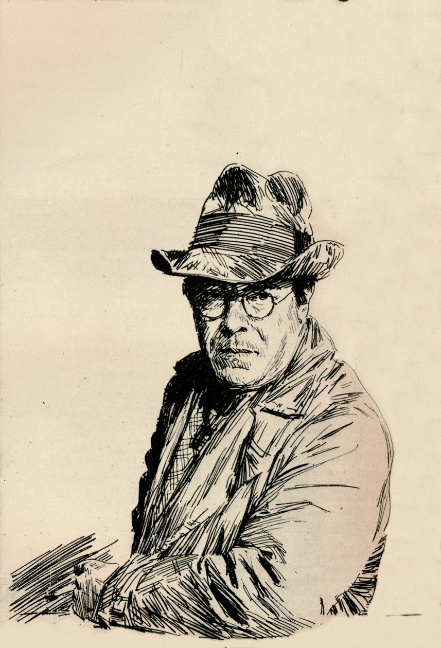 Auto-retrato, c1933 de Joseph Simpson