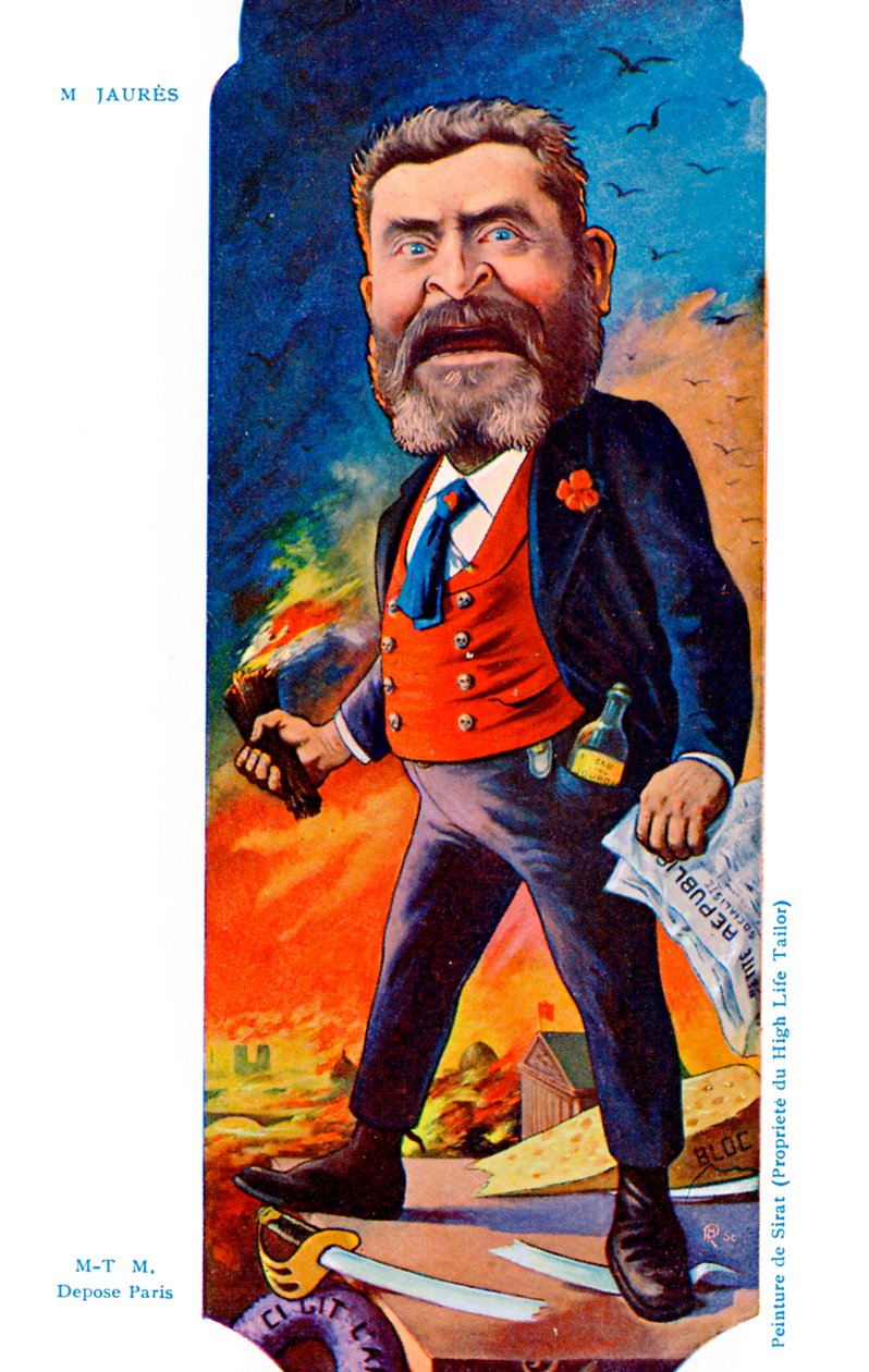 Jean Léon Jaurès - caricatura por Sirat de Joseph Sirat