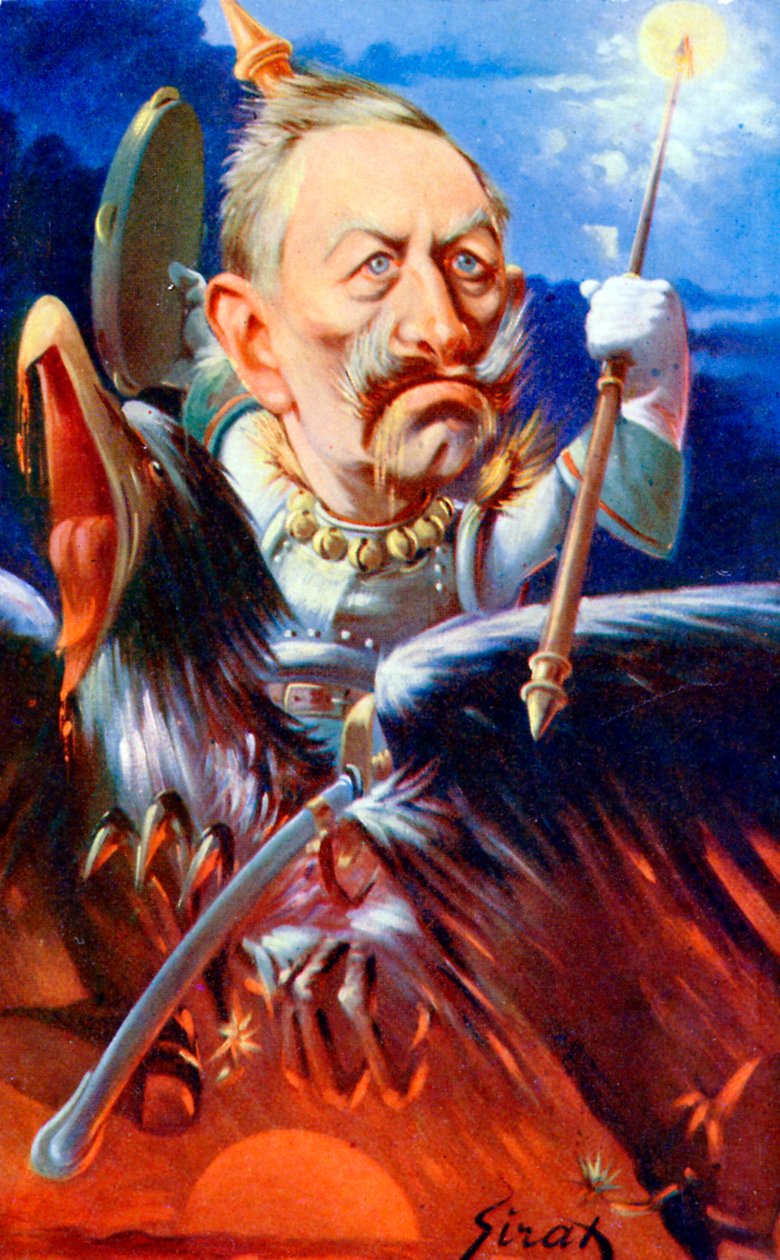 Kaiser Wilhelm II - caricatura de Sirat de Joseph Sirat