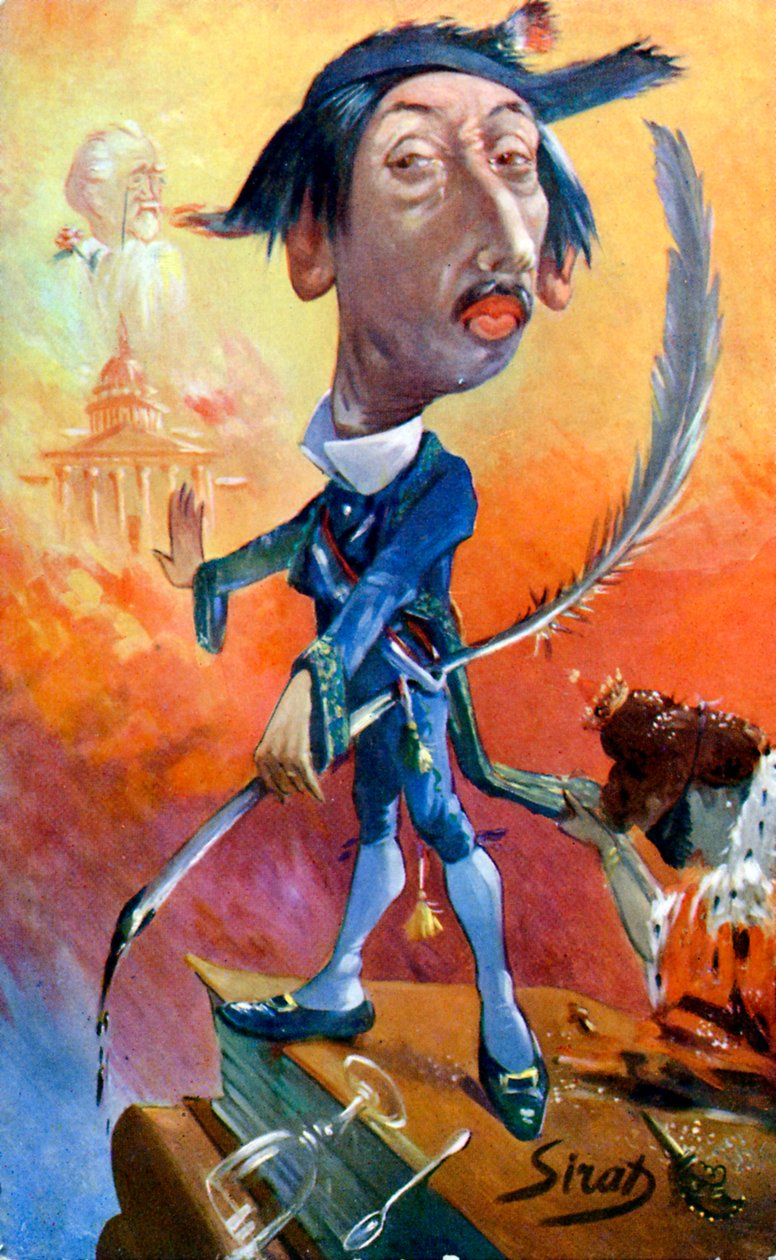Maurice Barrès - caricatura de Sirat de Joseph Sirat