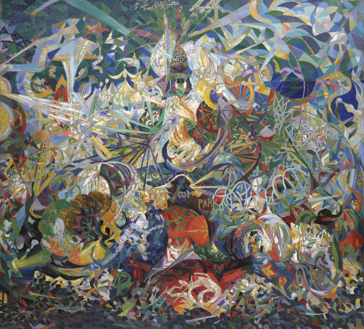 Batalha das Luzes, Coney Island, Mardi Gras de Joseph Stella