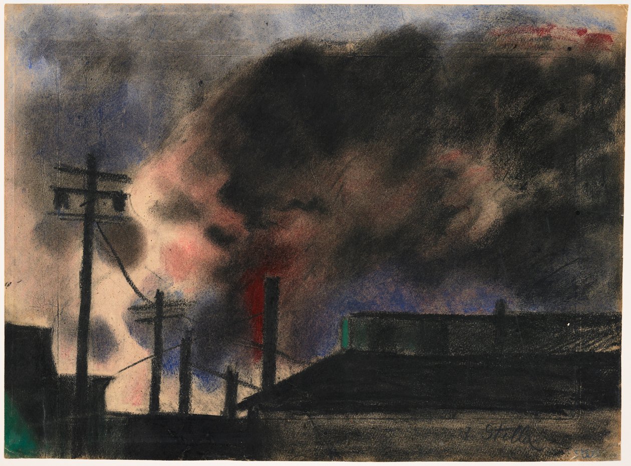 Cena da fábrica de Pittsburgh de Joseph Stella