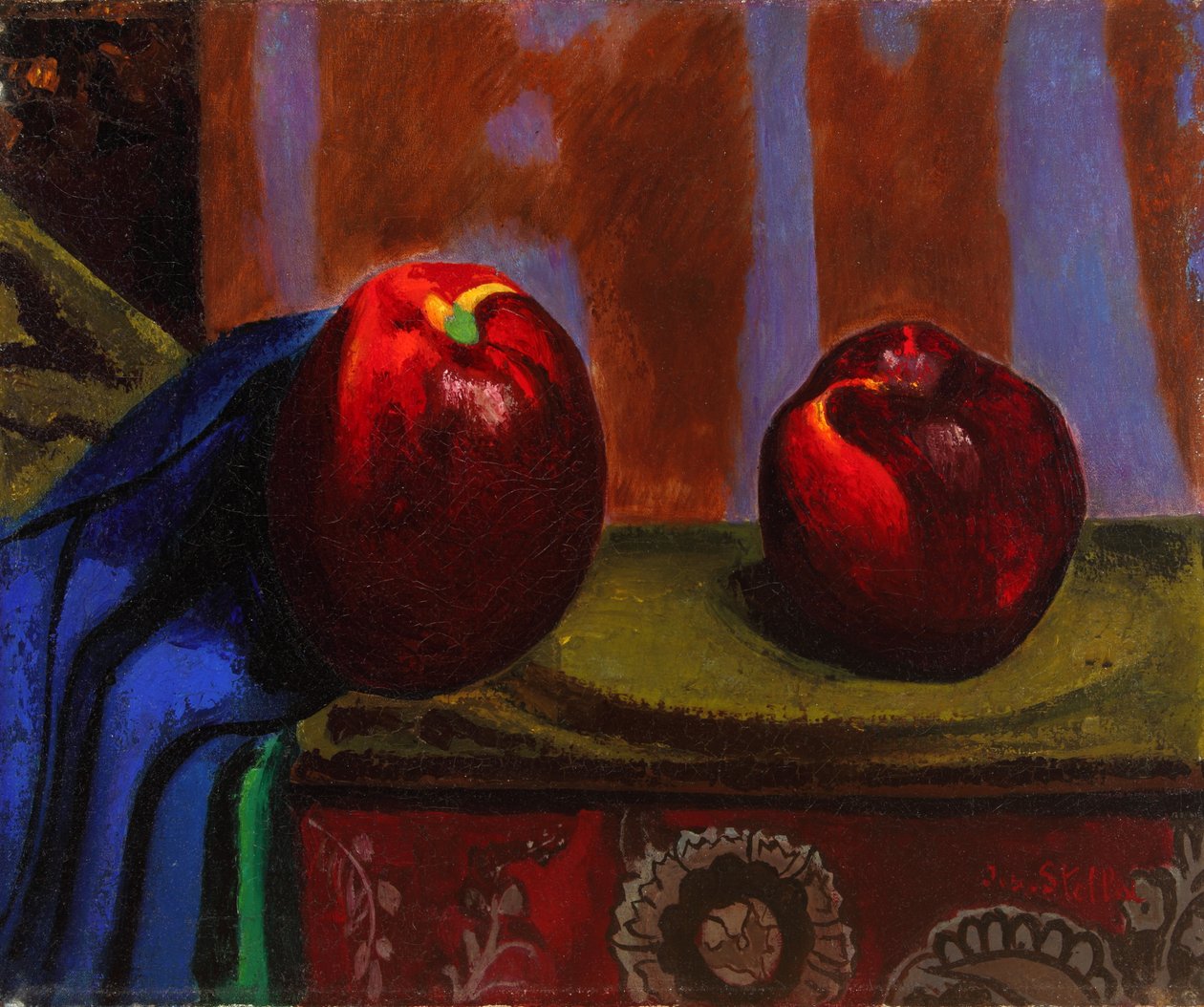 Natureza morta com maçã e romã 1927 (óleo sobre tela) de Joseph Stella