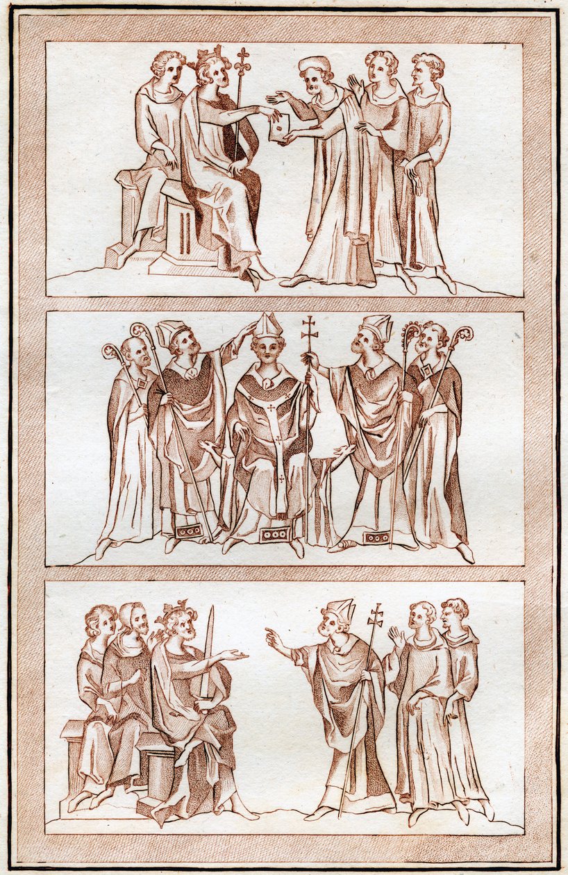 A vida de Thomas Becket, 1801. de Joseph Strutt