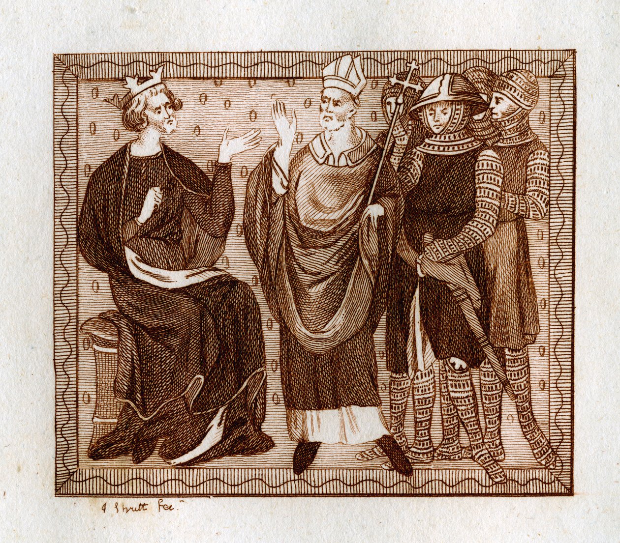 A vida de Thomas Becket, 1801. de Joseph Strutt