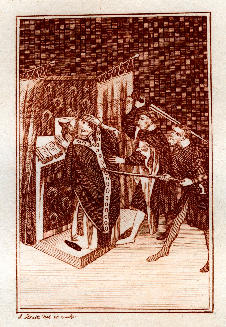 A vida de Thomas Becket, 1801. de Joseph Strutt