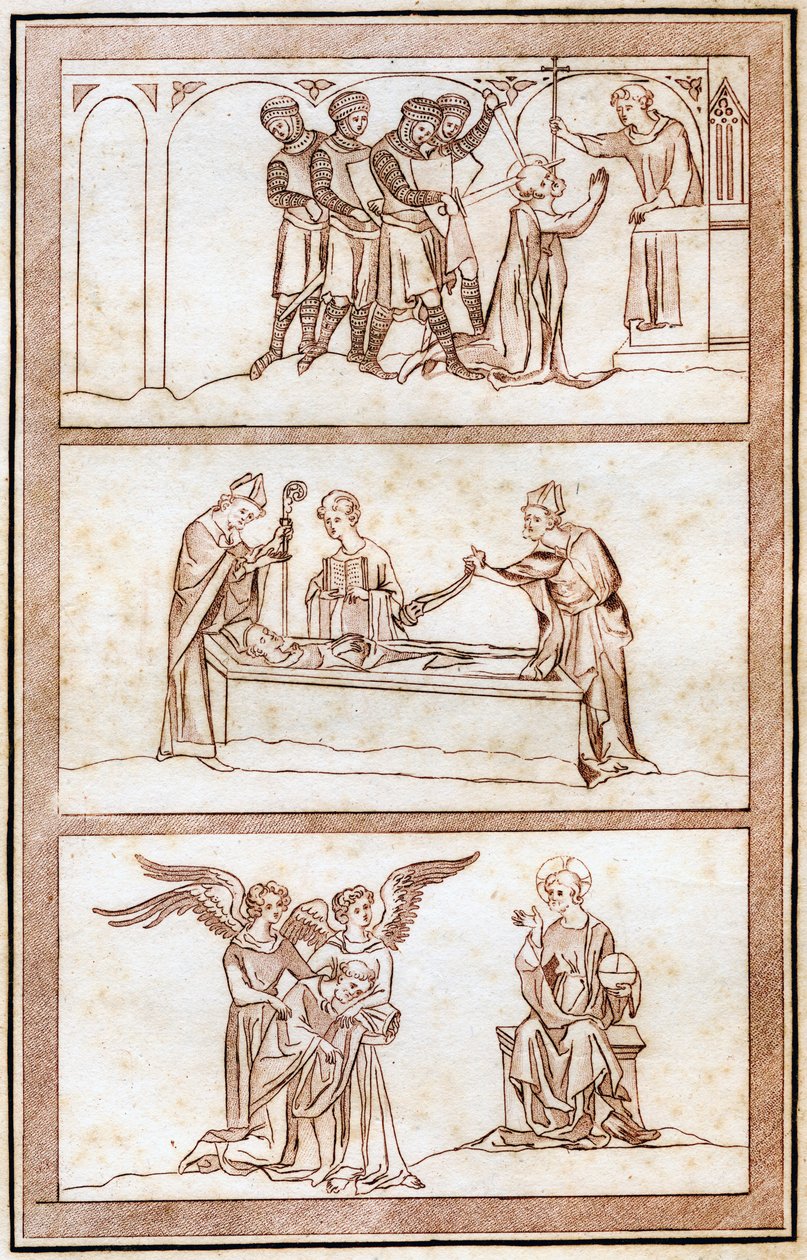 A vida de Thomas Becket, 1801. de Joseph Strutt