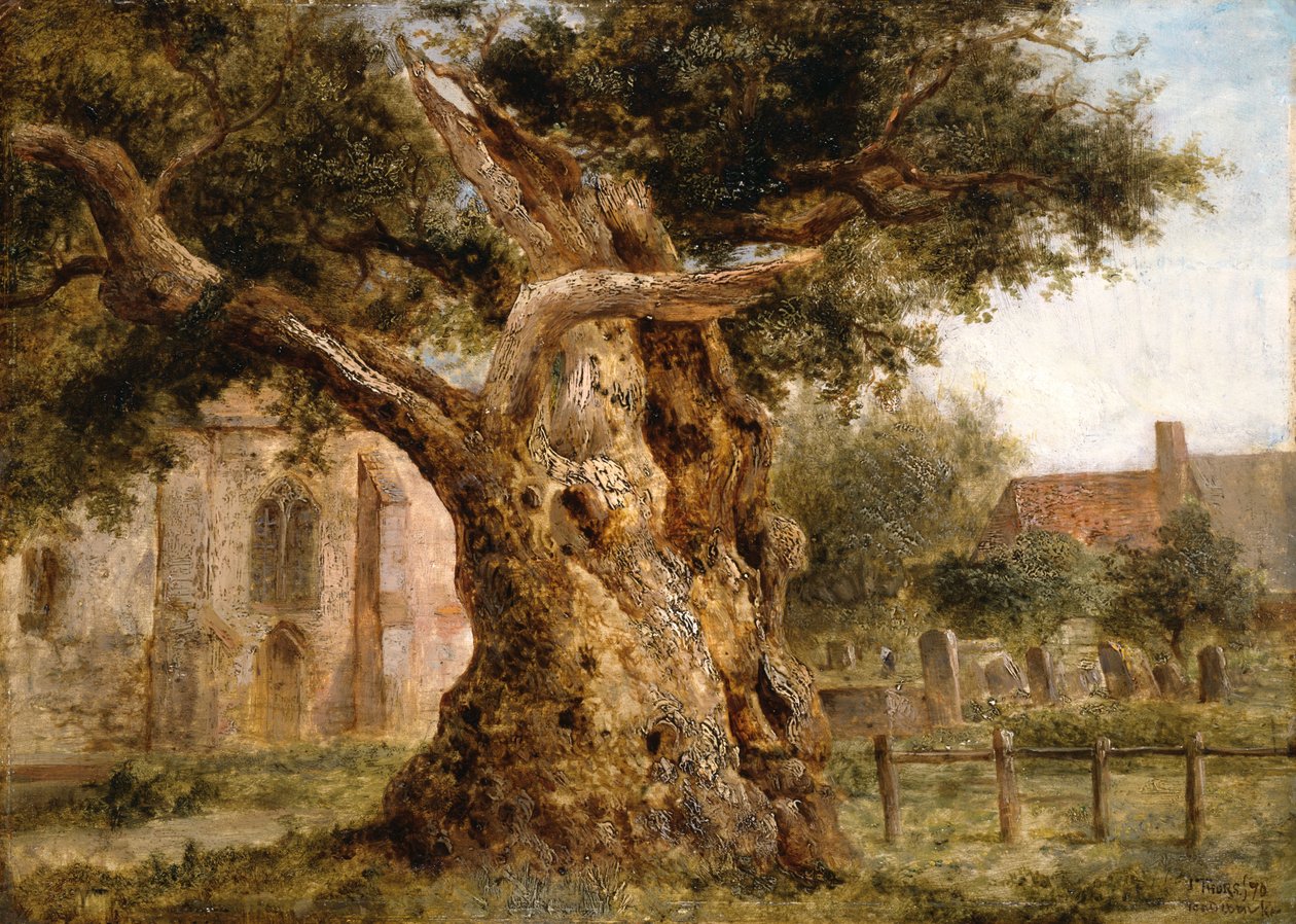 O carvalho velho, 1870 de Joseph Thors