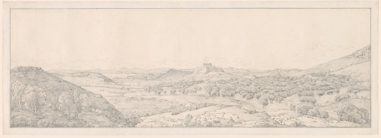 Panorama em direção a Atenas do Jardim de Afrodite de Joseph Thürmer