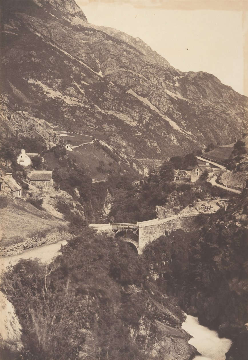 Pont de Sia Route de Gavarnie St Sauveur, 1853. de Joseph Vigier