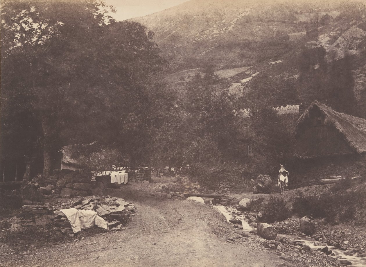 Aldeia de Montaubant tirada de Luchon, 1853. de Joseph Vigier