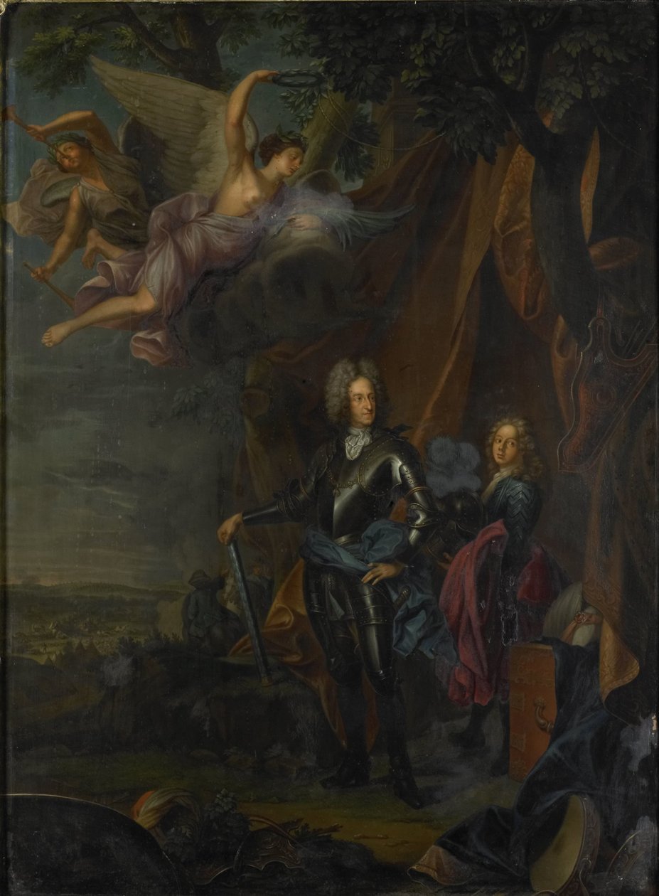 Retrato de Maximiliano II, Eleitor da Baviera, na Batalha de Mohács contra os turcos de Joseph Vivien (copy after)